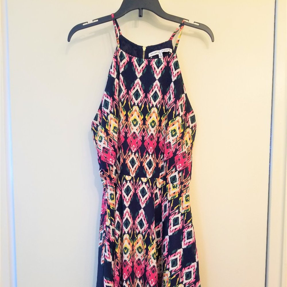 Collective Concepts Dress Blue Small